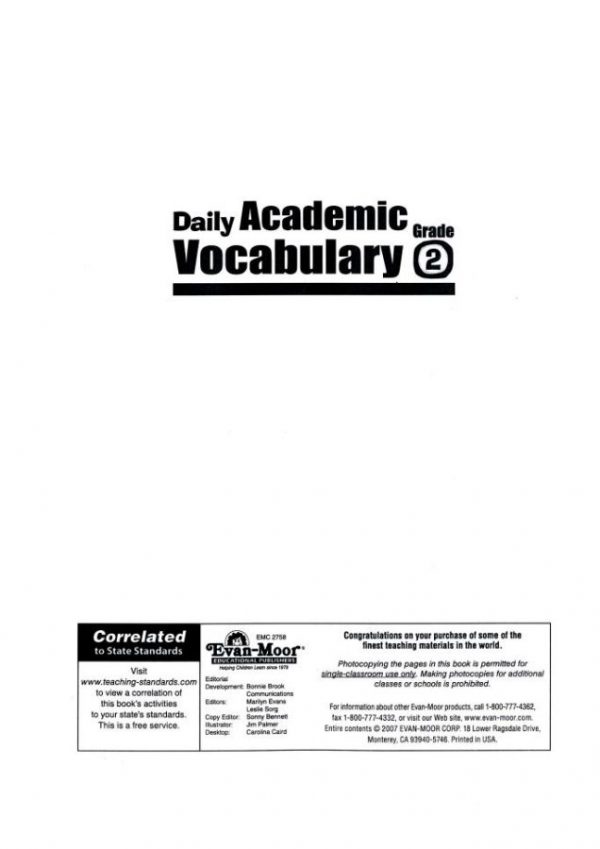 Daily Academic Vocabulary 2 (2)