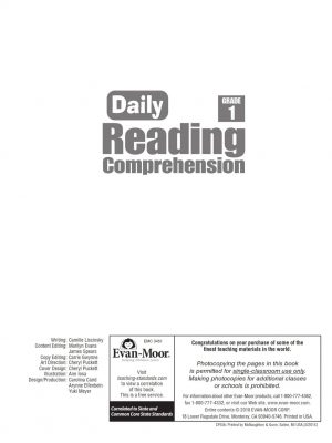Daily Reading Comprehension Grade 1_001