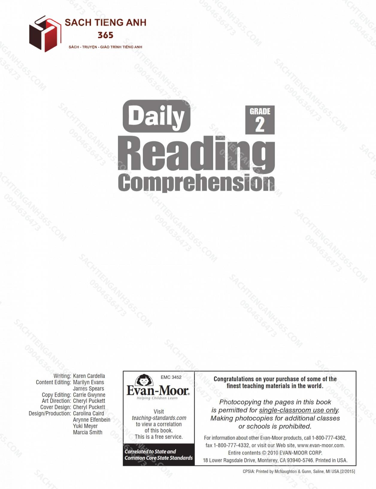 Daily Reading Comprehension Grade 2_001