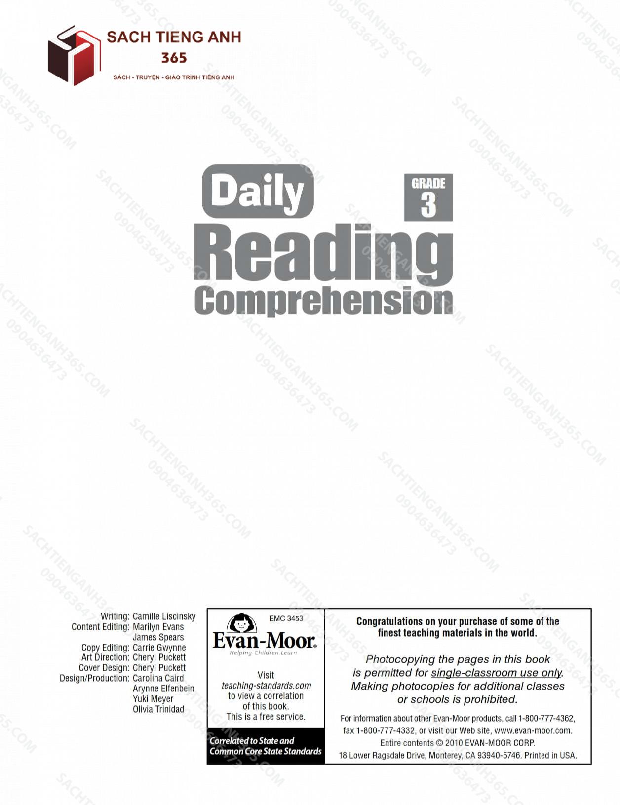 Daily Reading Comprehension Grade 3_001