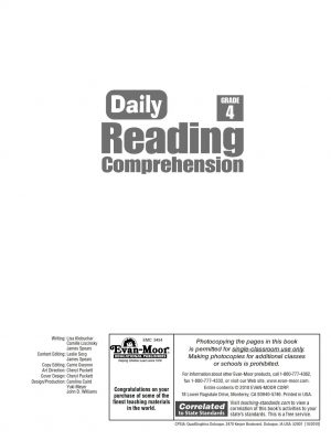 Daily Reading Comprehension Grade 4_001