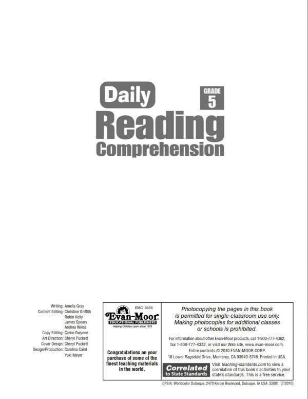 Daily Reading Comprehension Grade 5_001