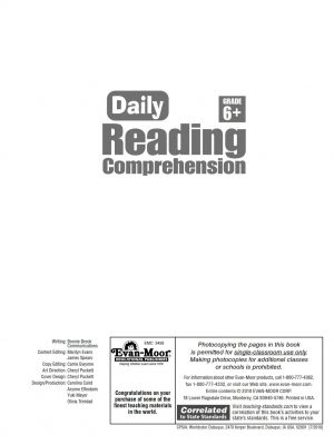 Daily Reading Comprehension Grade 6_001
