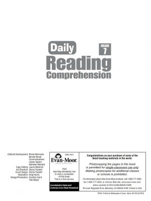 Daily Reading Comprehension Grade 7_001