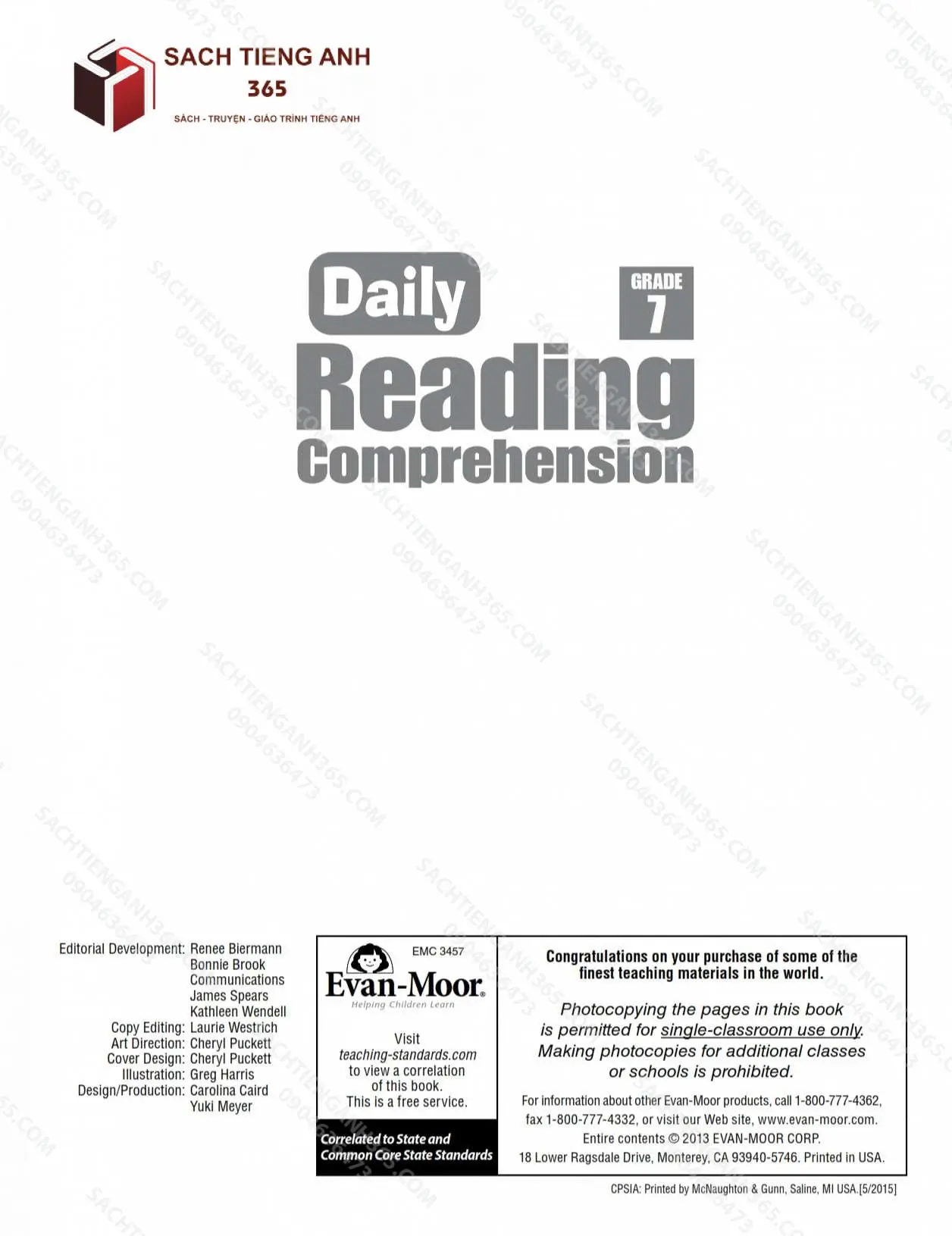 Daily Reading Comprehension Grade 7_001