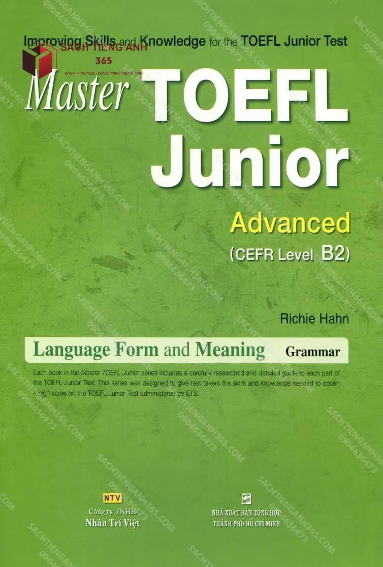 TOEFL Junior Advanced B2 Language Form And Meaning Grammar