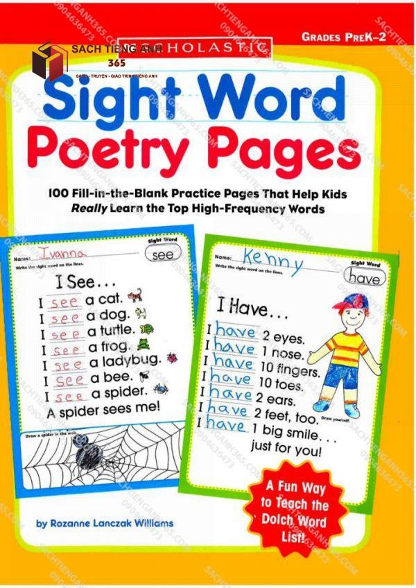 Sight Word Poetry Pages Cover