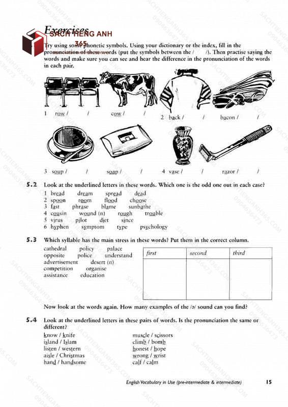 English Vocabulary In Use Pre Int & Int 1st Edition_Page17