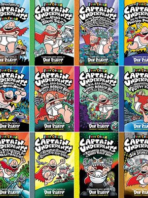 Captain Underpants ( Full Color Collection) - 12 Books | Bộ truyện Nhập khẩu