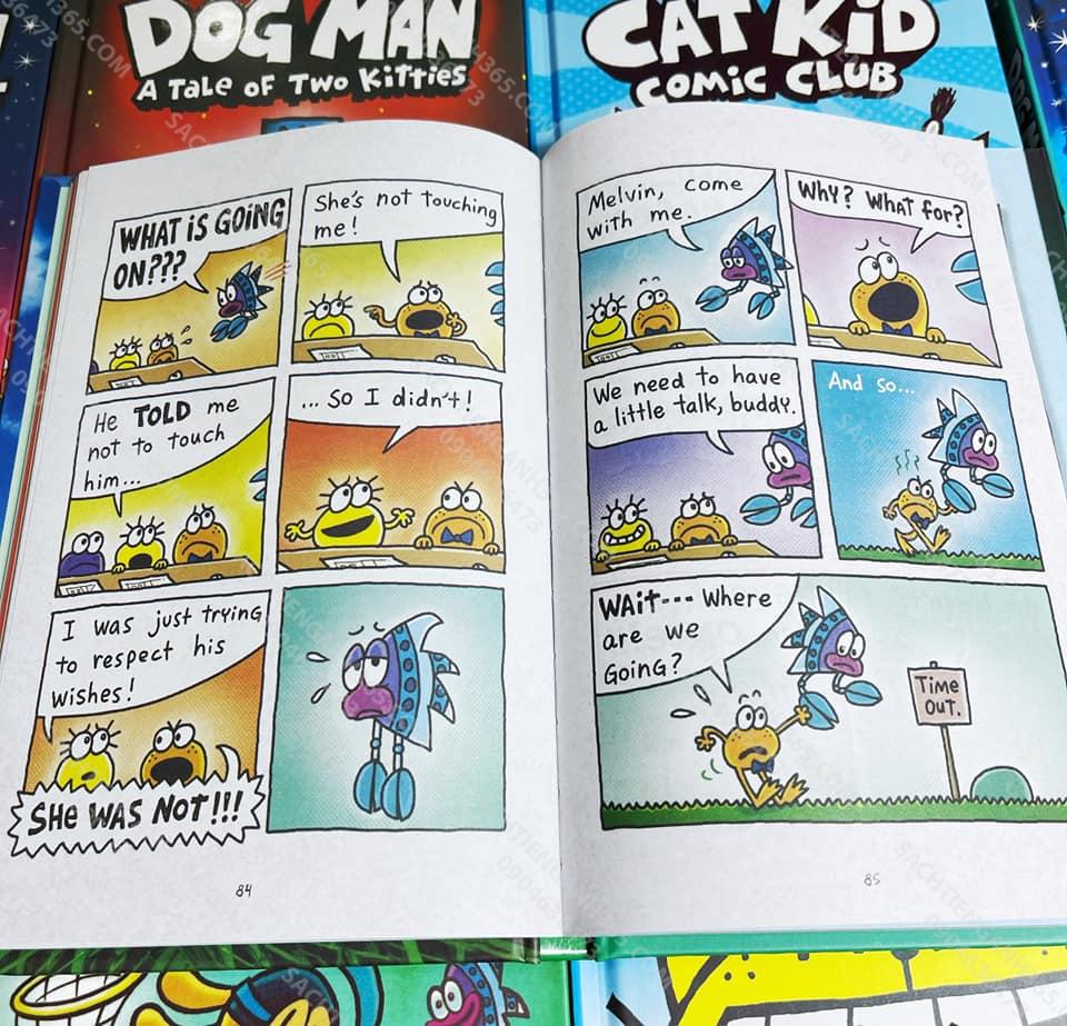 Dog Man | 13 cuốn + AUDIO - Bản bìa cứng | Truyện nhập khẩu