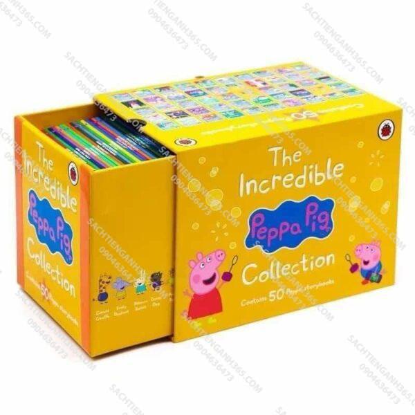 Peppa Pig Ultimate Collection | Hộp vàng - 50 Books + AUDIO| Sách nhập