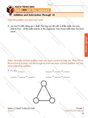 Spectrum Critical Thinking For Math Grade 1_Page19