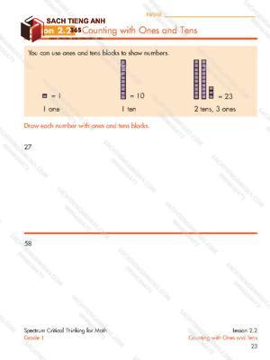 Spectrum Critical Thinking For Math Grade 1_Page23