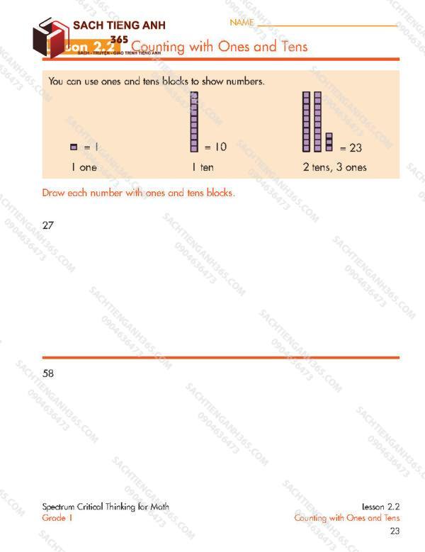 Spectrum Critical Thinking For Math Grade 1_Page23