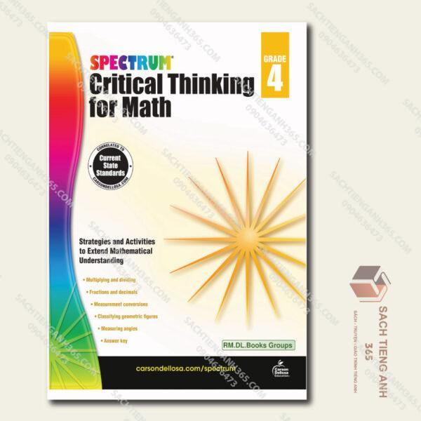 Spectrum 4th Grade Critical Thinking Math Workbooks