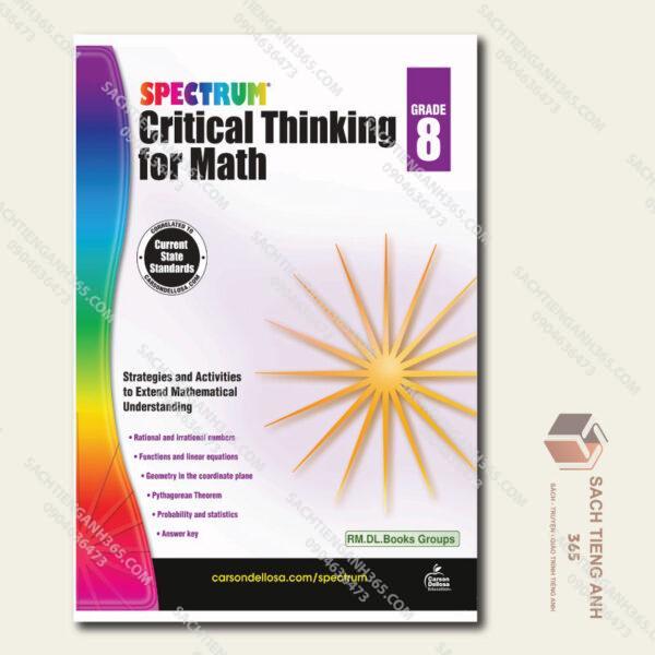 Spectrum 8th Grade Critical Thinking Math Workbooks