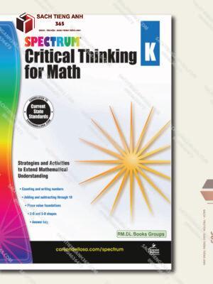 Spectrum Critical Thinking for Math Workbook Grade K