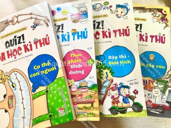 QUIZ ! KHOA HỌC KÌ THÚ : HÀNH TRÌNH THÁM HIỂM CƠ THỂ | 4 CUỐN