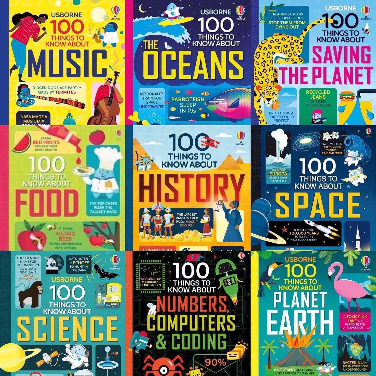 [Sách nhập khẩu] Usborne 100 Things To Know About - 9 Books