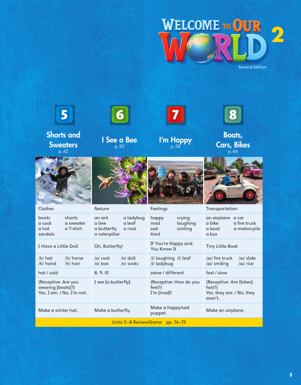 Welcome to Our World 2 Lesson Planner (Second Edition 2022 AME English)