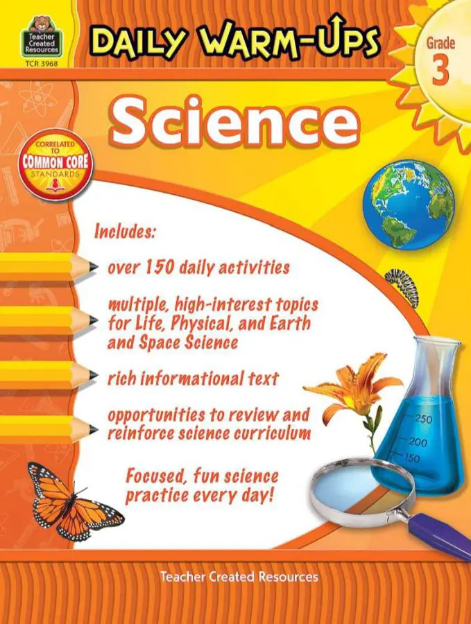 Daily Warm Ups Science Grade 3