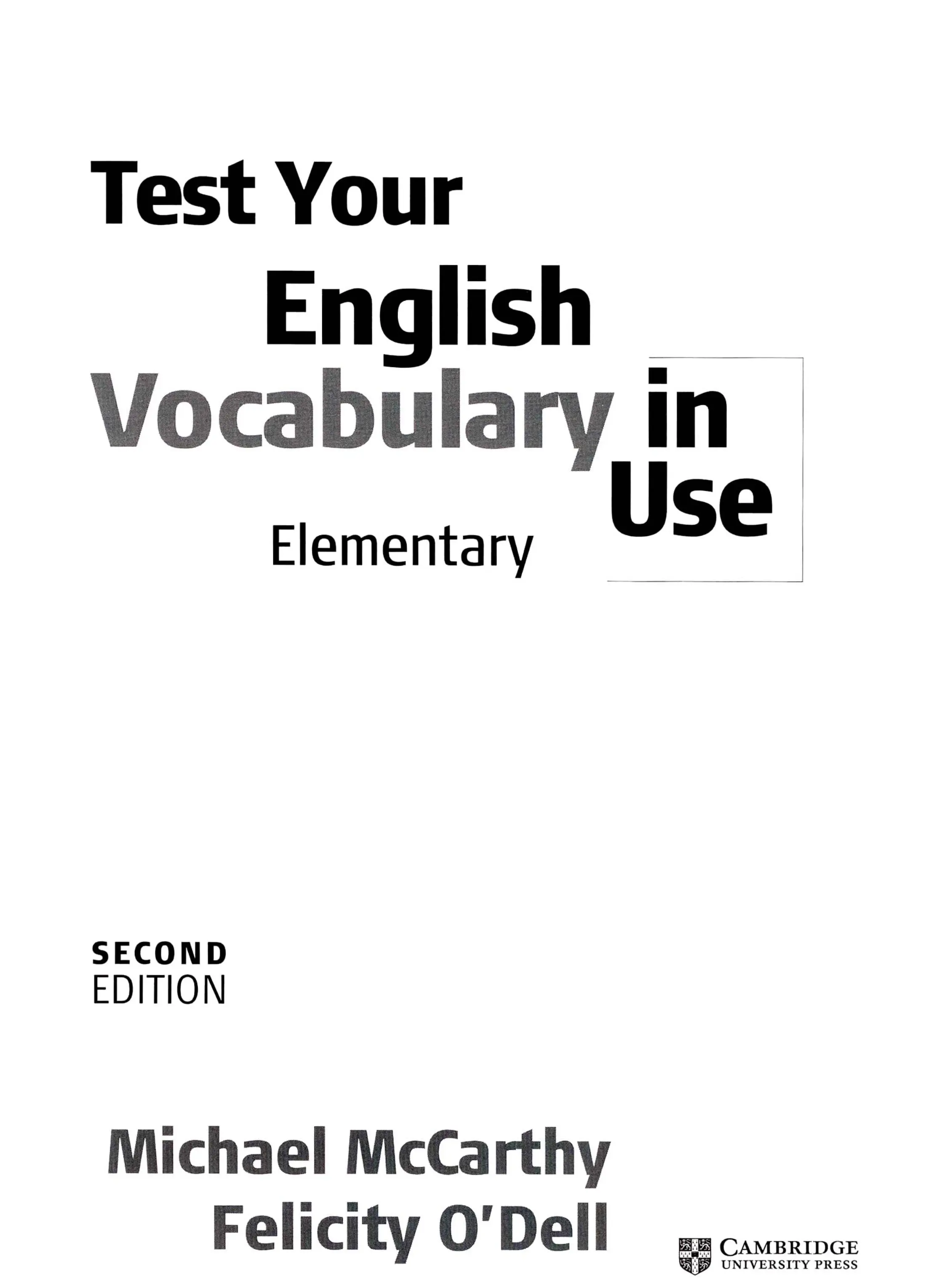 Test Your English Vocabulary In Use Elementary_002