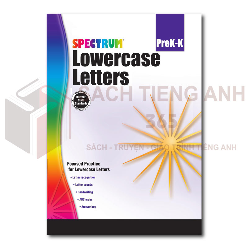 Spectrum Lowercase Letters Grades PK K T