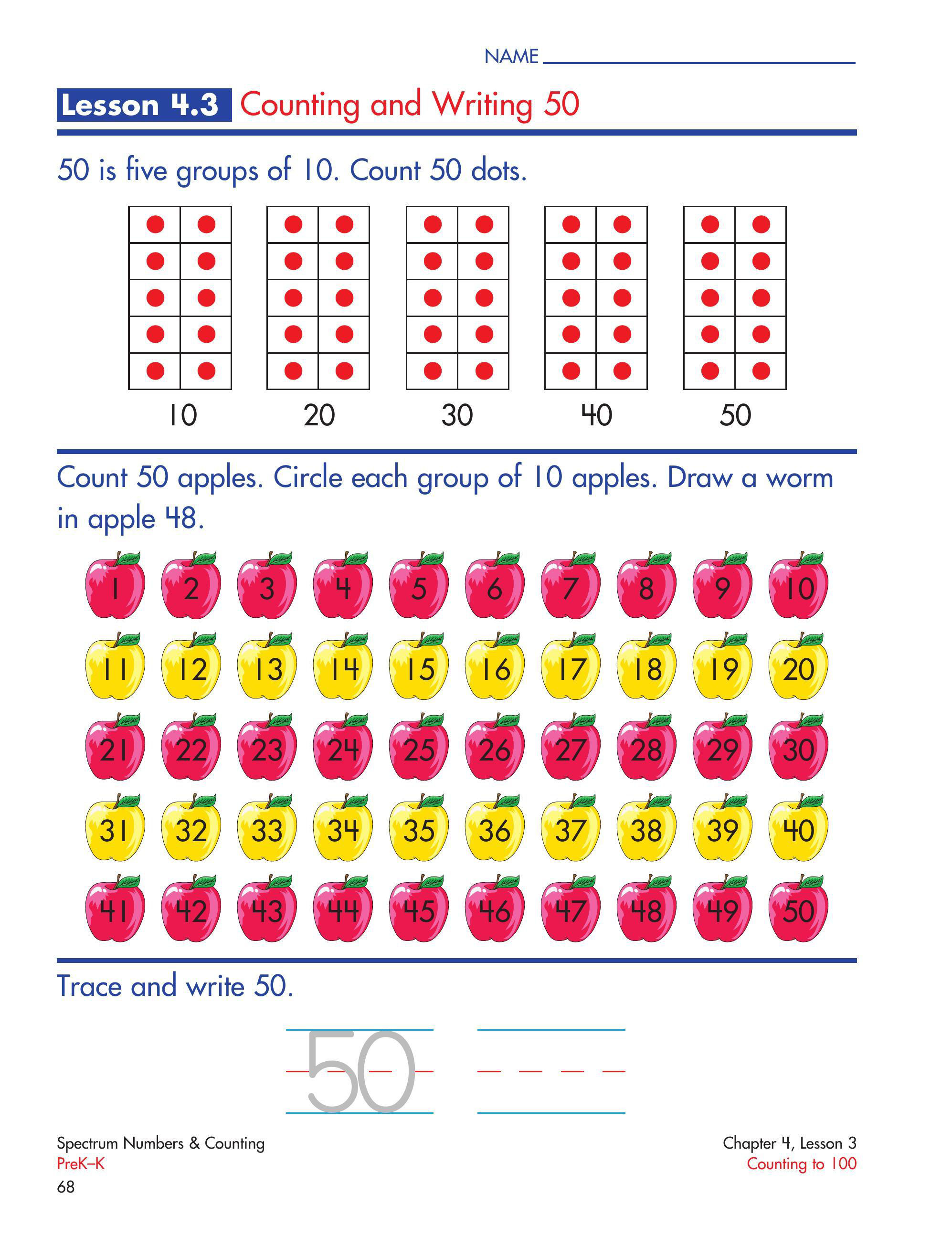 Numbers & Counting, Grades PK   K (68)