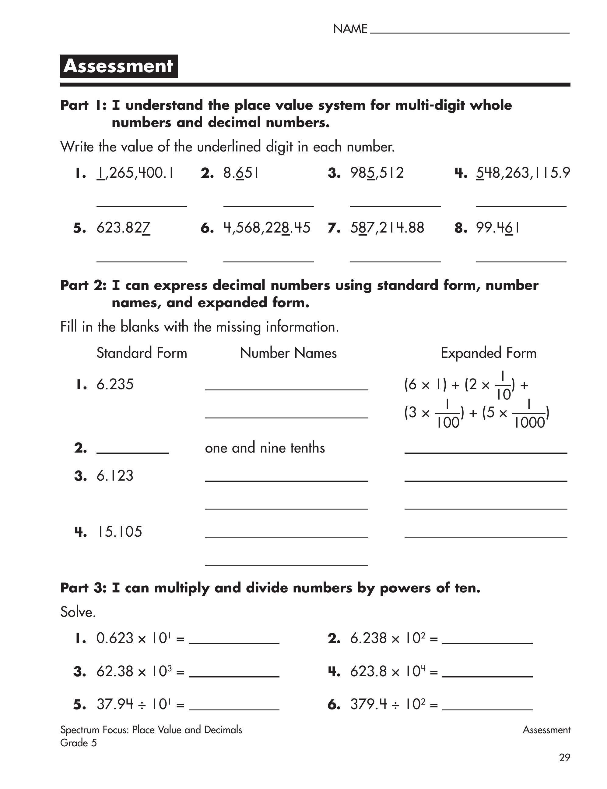 Place Value, Decimals, And Rounding 5 (29)