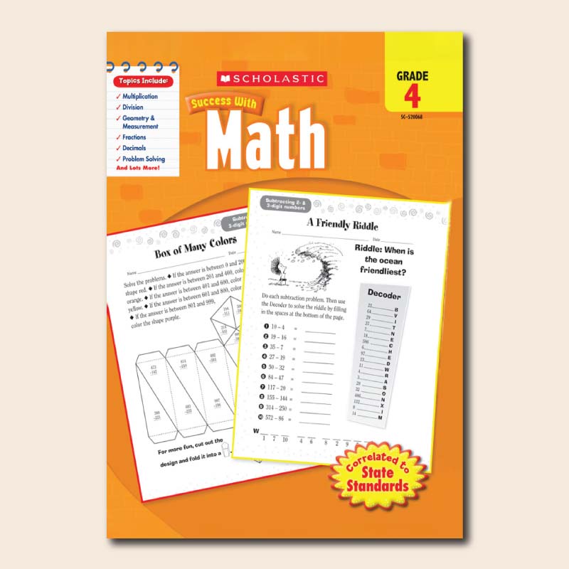 Scholastic Success With Math Grade 4
