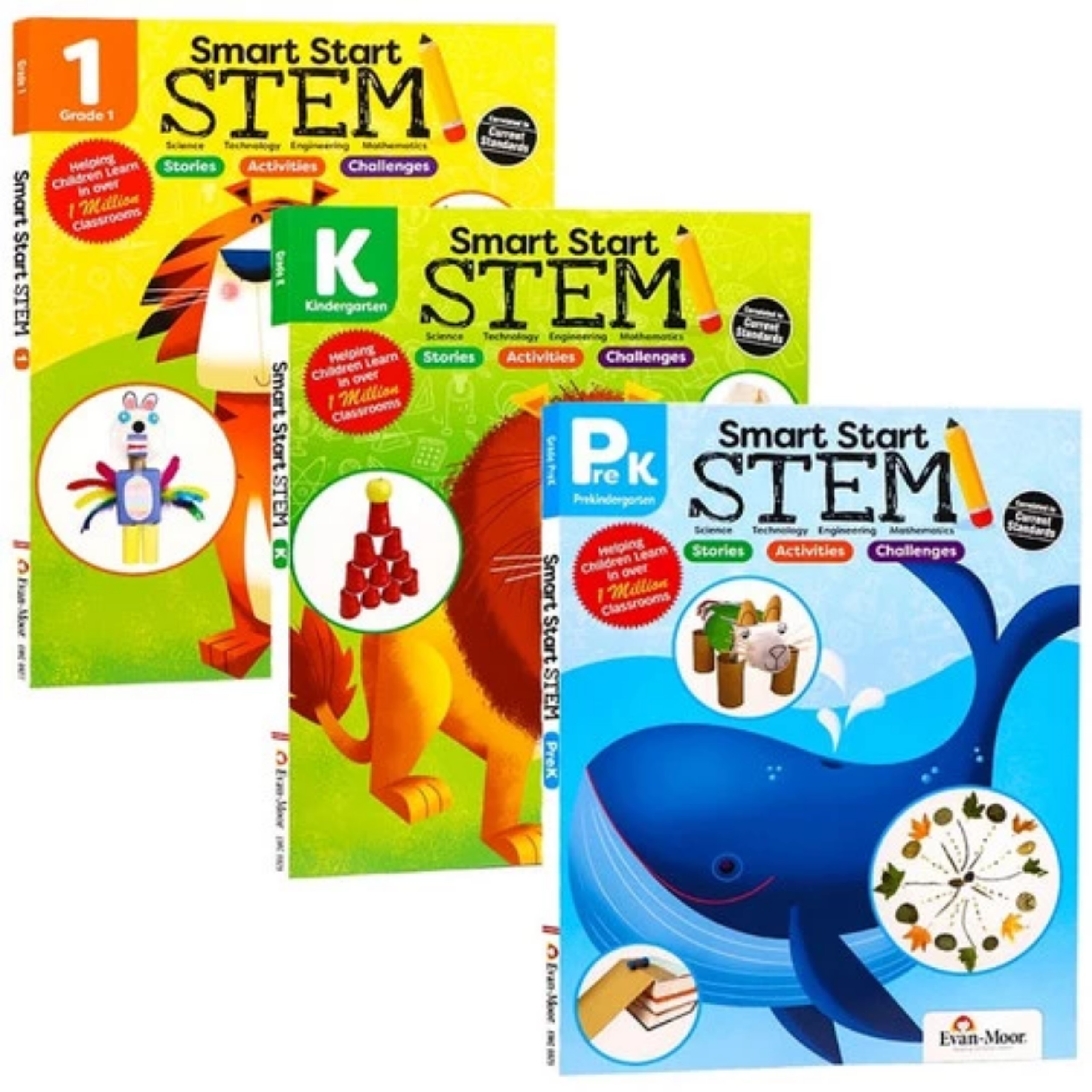 [Bản Nhập Khẩu] Smart Start STEM - 3 Books